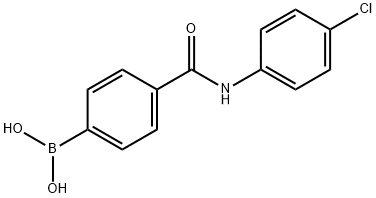 4-(4-CHLOROPHENYLCARBAMOYL)PHENYLBORONIC ACID Structural