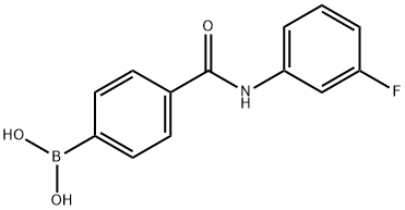 4-(3-FLUOROPHENYLCARBAMOYL)PHENYLBORONIC ACID Structural