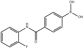 4-(2-FLUOROPHENYLCARBAMOYL)PHENYLBORONIC ACID Structural