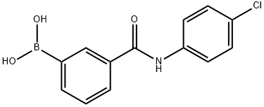 3-[(4-Chlorophenyl)carbamoyl]benzeneboronic acid Structural