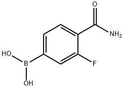 4-Carbamoyl-3-fluorophenylboronic acid Structural