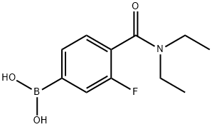 4-(DIETHYLCARBAMOYL)-3-FLUOROBENZENEBORONIC ACID Structural