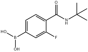 4-(TERT-BUTYLCARBAMOYL)-3-FLUOROBENZENEBORONIC ACID 98 Structural