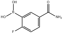 5-Carbamoyl-2-fluorobenzeneboronic acid Structural