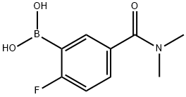 5-(DIMETHYLCARBAMOYL)-2-FLUOROBENZENEBORONIC ACID Structural