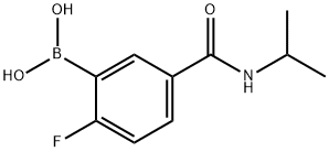 2-FLUORO-5-(ISOPROPYLCARBAMOYL)BENZENEBORONIC ACID Structural