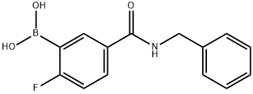 5-(BENZYLCARBAMOYL)-2-FLUOROBENZENEBORONIC ACID Structural