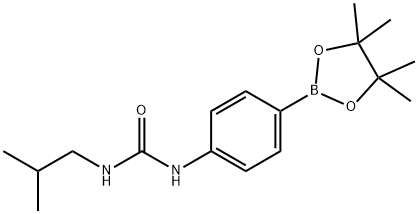 1-ISOBUTYL-3-(4-(4,4,5,5-TETRAMETHYL-1,3,2-DIOXABOROLAN-2-YL)PHENYL)UREA