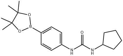 1-CYCLOPENTYL-3-[4-(4,4,5,5-TETRAMETHYL-1,3,2-DIOXABOROLAN-2-YL)PHENYL]UREA