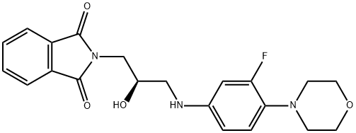 N-(3-PhthaliMido-2-(R)-hydroxypropyl)-3-fluoro-4-(Morpholinyl)aniline Structural