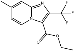 ethyl 7-methyl-2-(trifluoromethyl)imidazo[1,2-a]pyridine-3-carboxylate Structural