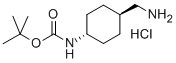 TRANS-4-(BOC-AMINO)-CYCLOHEXANEMETHANAMINE HYDROCHLORIDE Structural