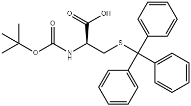 Boc-S-trityl-D-cysteine Structural