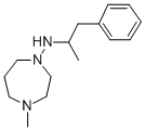 Hexahydro-4-methyl-N-(1-methyl-2-phenylethyl)-1H-1,4-diazepin-1-amine Structural