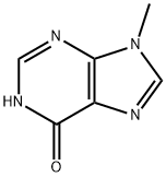 6H-Purin-6-one, 1,9-dihydro-9-methyl- (9CI) Structural