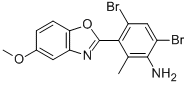 4,6-DIBROMO-3-(5-METHOXY-1,3-BENZOXAZOL-2-YL)-2-METHYLANILINE Structural