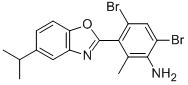 4,6-DIBROMO-3-(5-ISOPROPYL-1,3-BENZOXAZOL-2-YL)-2-METHYLANILINE