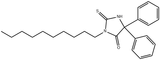 3-DECYL-5,5'-DIPHENYL-2-THIOXO-4-IMIDAZOLIDINONE Structural