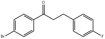 4'-BROMO-3-(4-FLUOROPHENYL)PROPIOPHENONE Structural