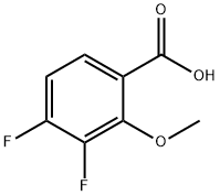 3,4-Difluoro-2-methoxybenzoic acid Structural