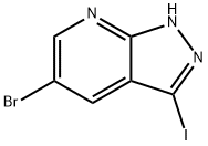 5-bromo-3-iodo-1H-pyrazolo[3,4-b]pyridine Structural