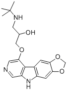 1-((1,1-Dimethyl)amino)-3-(5H-1,3-dioxolo(4,5-f)pyrido(3,4-b)indol-9-y loxy)-2-propanol Structural