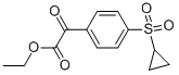 ETHYL (4-CYCLOPROPYLSULFONYLPHENYL)OXOACETATE Structural