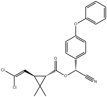 (1S,3R)-CYANO(4-PHENOXYPHENYL)METHYL 3-(2,2-DICHLOROVINYL)-2,2-DIMETHYL CYCLOPROPANECARBOXYLATE Structural