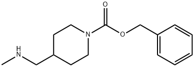 BENZYL 4-[(METHYLAMINO)METHYL]PIPERIDINE-1-CARBOXYLATE Structural