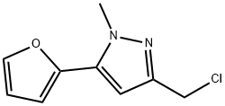 3-(CHLOROMETHYL)-5-FUR-2-YL-1-METHYL-1H-PYRAZOLE 95 Structural