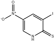 3-Iodo-2-mercapto-5-nitropyridine Structural