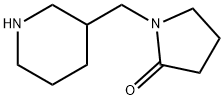 1-PIPERIDIN-3-YLMETHYL-PYRROLIDIN-2-ONE Structural