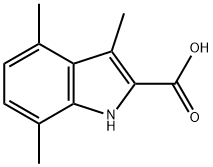 3,4,7-TRIMETHYL-1H-INDOLE-2-CARBOXYLIC ACID Structural