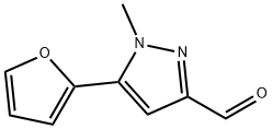 5-(2-FURYL)-1-METHYL-1H-PYRAZOLE-3-CARBALDEHYDE Structural