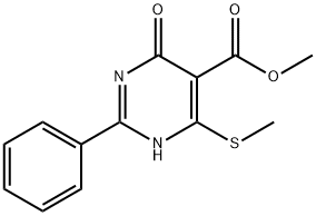 METHYL 4-(METHYLTHIO)-6-OXO-2-PHENYL-1,6-DIHYDROPYRIMIDINE-5-CARBOXYLATE