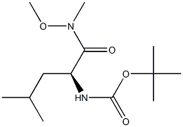 BOC-L-LEUCINE N,O-DIMETHYLHYDROXAMIDE Structural