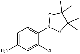 4-Amino-2-chlorophenylboronic acid, pinacol ester Structural