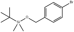 (4-BROMOPHENYL)METHOXY-TERT-BUTYL-DIMETHYLSILANE Structural