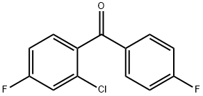 2-chloro-4,4'-difluorobenzophenone Structural