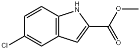 5-CHLORO-1H-INDOLE-2-CARBOXYLIC ACID METHYL ESTER Structural