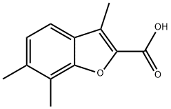 3,6,7-TRIMETHYL-1-BENZOFURAN-2-CARBOXYLIC ACID Structural