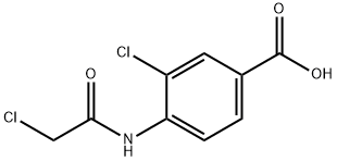 Benzoic acid, 3-chloro-4-[(2-chloroacetyl)amino]- Structural