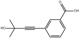 3-(3-HYDROXY-3-METHYLBUT-1-YNYL)BENZOIC ACID Structural