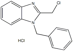 1-BENZYL-2-CHLOROMETHYL-1H-BENZOIMIDAZOLE HYDROCHLORIDE Structural