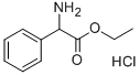 ETHYL 2-AMINO-2-PHENYLACETATE HYDROCHLORIDE Structural