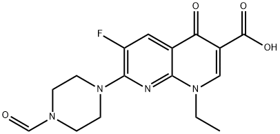 1-ETHYL-6-FLUORO-7-(4-FORMYL-PIPERAZIN-1-YL)-4-OXO-1,4-DIHYDRO-[1,8]NAPHTHYRIDINE-3-CARBOXYLIC ACID