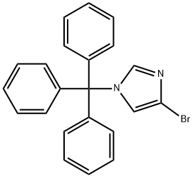 4-BROMO-1-TRITYL-1H-IMIDAZOLE Structural