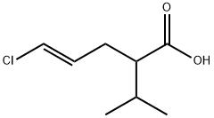 4-Pentenoic acid, 5-chloro-2-(1-methylethyl)-, (4E)- Structural