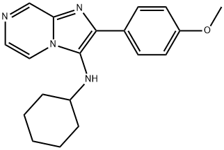 N-Cyclohexyl-2-(4-Methoxyphenyl)iMidazo[1,2-a]pyrazin-3-aMine Structural