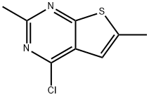 4-CHLORO-2,6-DIMETHYLTHIENO[2,3-D]PYRIMIDINE Structural